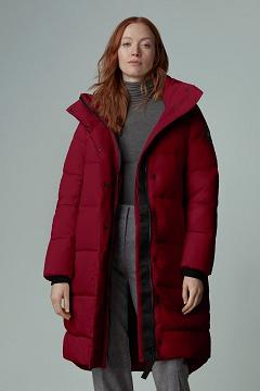 Chamarras Canada Goose Mujer México - Byward Abrigos Black Label Rojos WY6103984